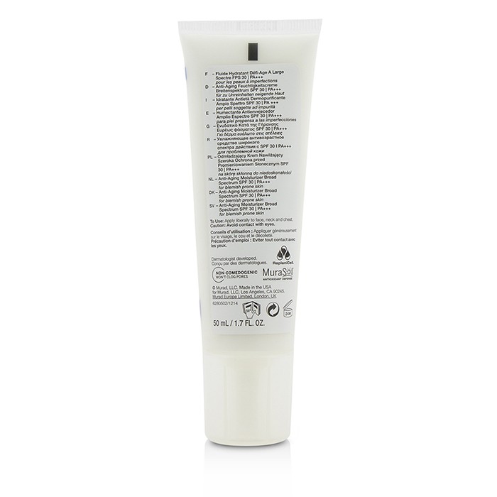 Murad Anti Aging Moisturizer SPF30 PA+++ - For Blemish-Prone Skin 50ml/1.7ozProduct Thumbnail