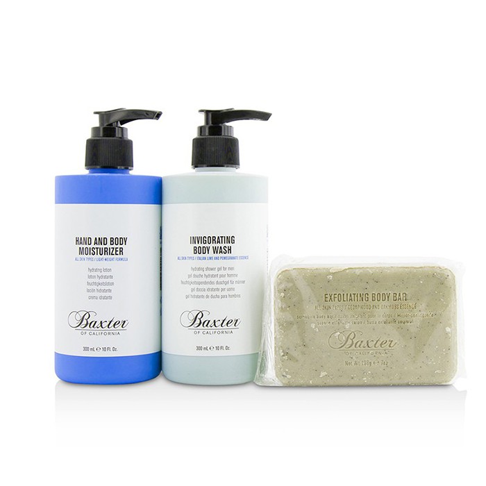 Baxter Of California Body 1.2.3 Kit: Body Wash 300ml + Hand & Body Moisturizer 300ml + Body Bar 198g 3pcsProduct Thumbnail
