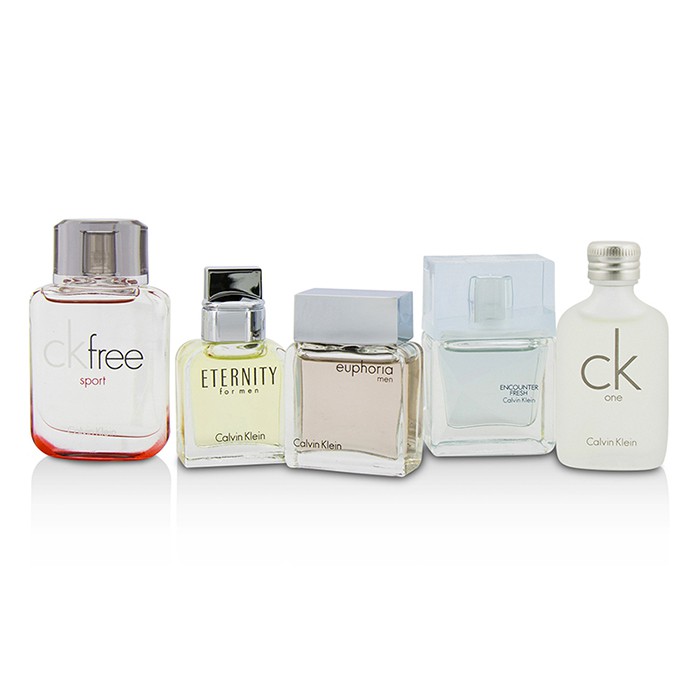 Calvin Klein Miniature Coffret : CK One + Eternity + Euphoria + CK Free Sport + Encounter Fresh 5pcsProduct Thumbnail