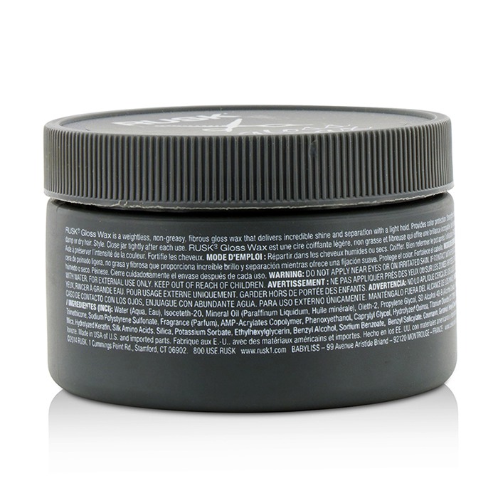 Rusk Gloss Wax (Light Hold, Gloss Finish) 105g/3.7ozProduct Thumbnail