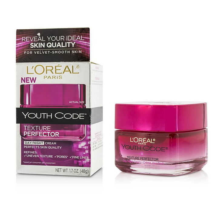 L'Oreal Youth Code Texture Perfector Day/Night Cream - For All Skin Types (Box Slightly Damaged) 48g/1.7ozProduct Thumbnail