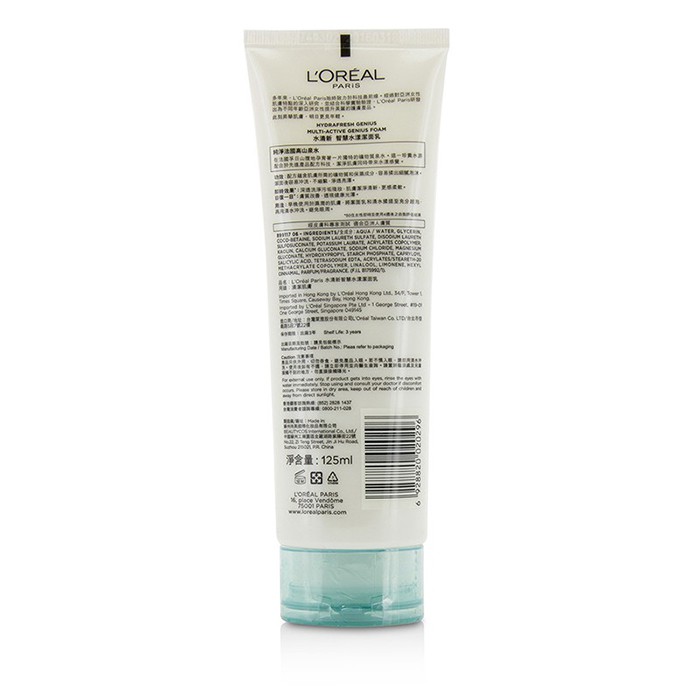 L'Oreal Hydrafresh Genius Multi-Active Genius Foam 125ml/4.2ozProduct Thumbnail