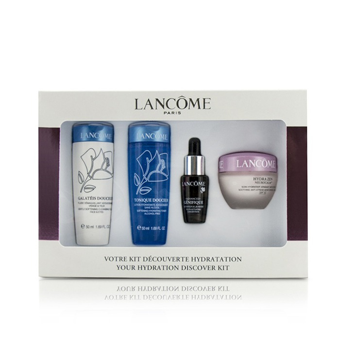 Lancome Hydra Zen Coffret Starter Kit: Tonique Douceur 50ml + Galateis Douceur 50ml + Moisturising Cream 15ml + Concentrate 7ml 4pcsProduct Thumbnail