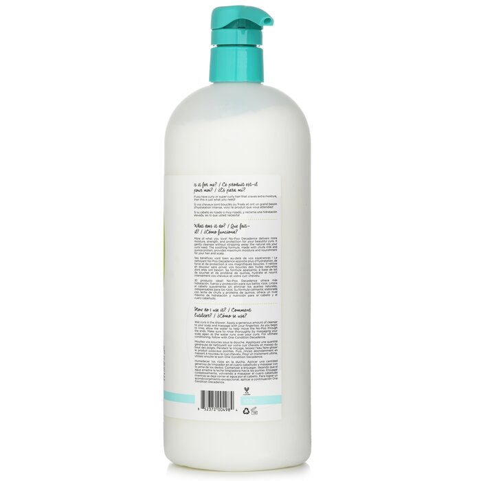 DevaCurl No-Poo Decadence (Zero Lather Ultra Moisturizing Milk Cleanser - For Super Curly Hair) 946ml/32ozProduct Thumbnail