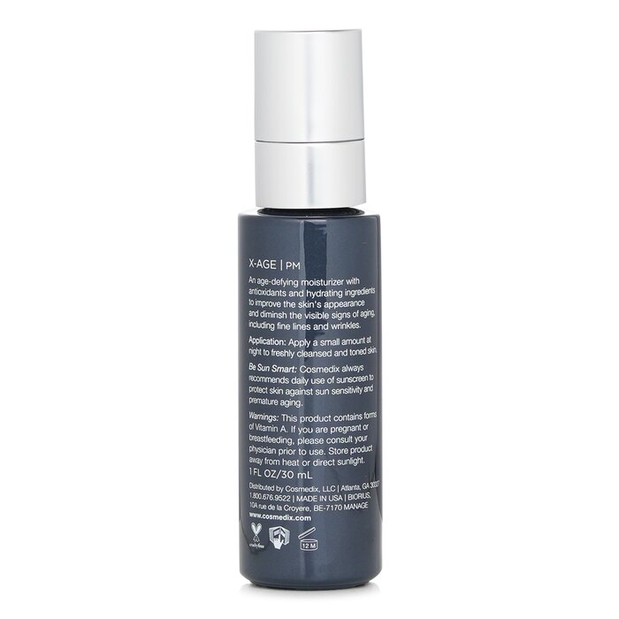 CosMedix Przeciwzmarszczkowy krem nawilżający na noc Elite X-Age Moisturizer 30ml/1ozProduct Thumbnail
