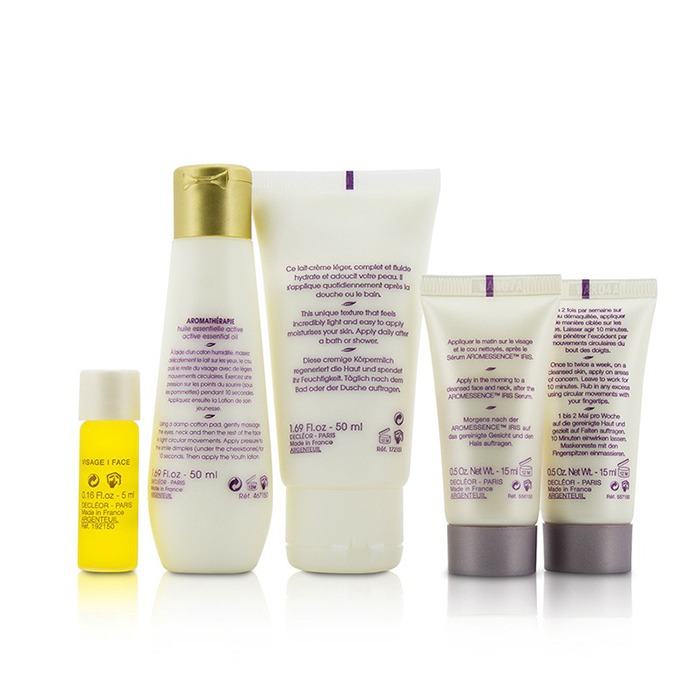 Decleor Anti Aging Starter Kit:Cleansing Milk 50ml+Mask 15ml+Rejuvenating Serum 5ml+Dry Skin Day Cream 15ml+Body Milk 50ml+Bag 5pcs+1bagProduct Thumbnail