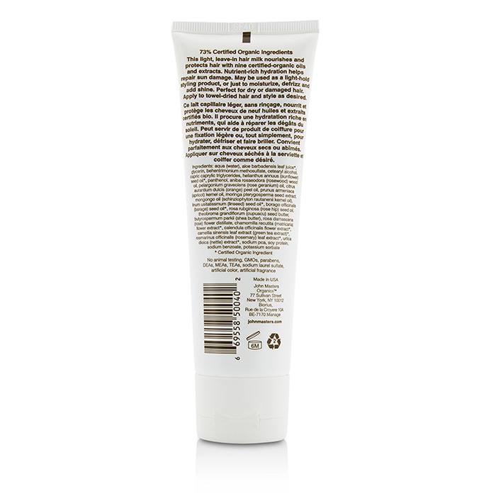 John Masters Organics Rose & Apricot Hair Milk 118ml/4ozProduct Thumbnail