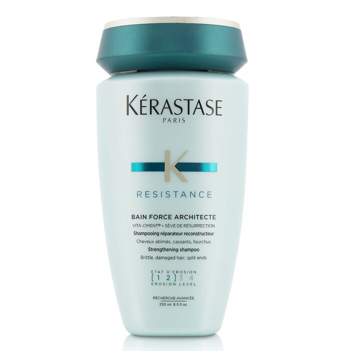 Kerastase - Resistance Bain Force Architecte Strengthening Shampoo (For Brittle, Damaged Hair, Split Ends) 250ml/8.5oz Damaged Hair | Free Worldwide Shipping | USA