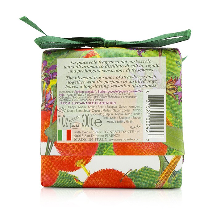 Nesti Dante Gli Officinali Soap - Fruit Of The Strawberry Bush & Sage - Vitaminic & Refreshing 200g/7ozProduct Thumbnail
