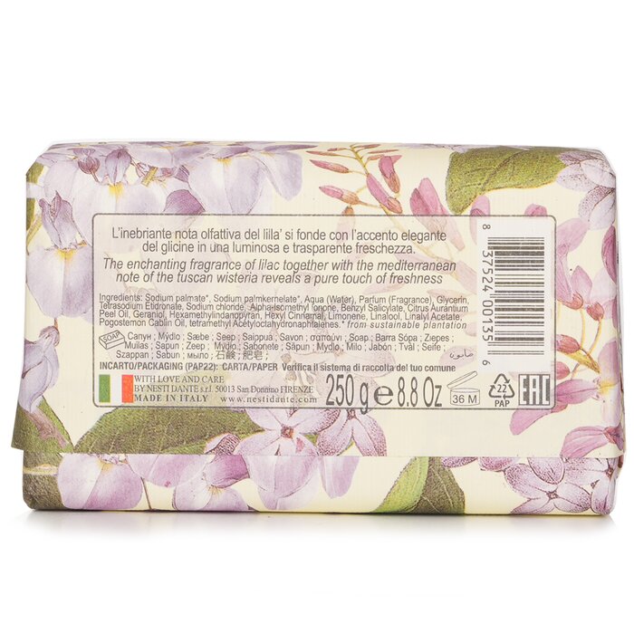 Nesti Dante Romantica Enchanting Natural Soap - Tuscan Wisteria & Lilac 250g/8.8ozProduct Thumbnail