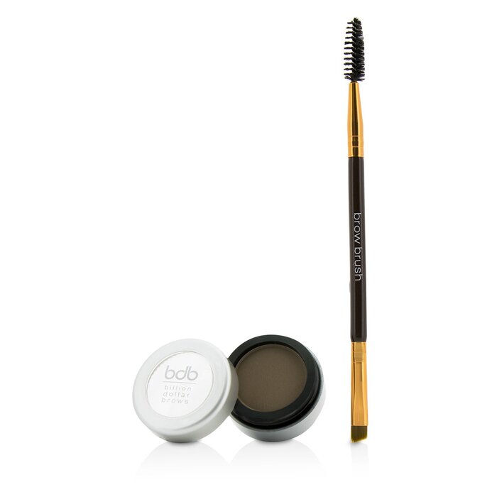 Billion Dollar Brows 60 Seconds To Beautiful Brows Kit (1x Brow Powder, 1x Dual Ended Brow Brush)  2pcsProduct Thumbnail