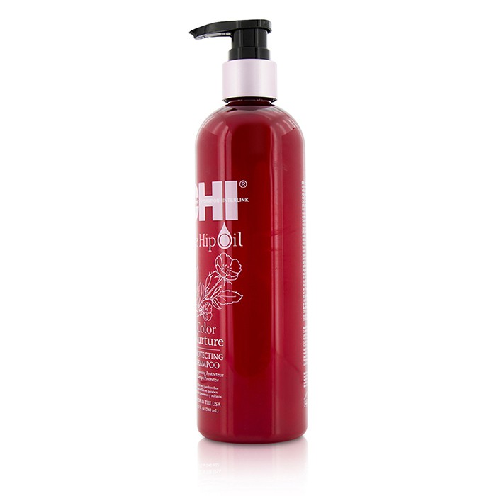 CHI - Rose Hip Oil Color Nurture Protecting Shampoo 340ml/11.5oz Coloured Hair | Free Worldwide Shipping | Strawberrynet