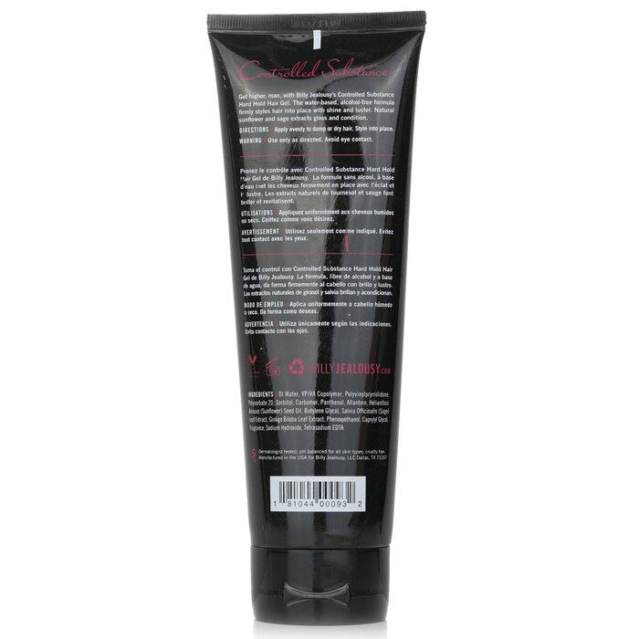 Billy Jealousy Controlled Substance Hard Hold Gel (High Shine) 250ml/8.4ozProduct Thumbnail