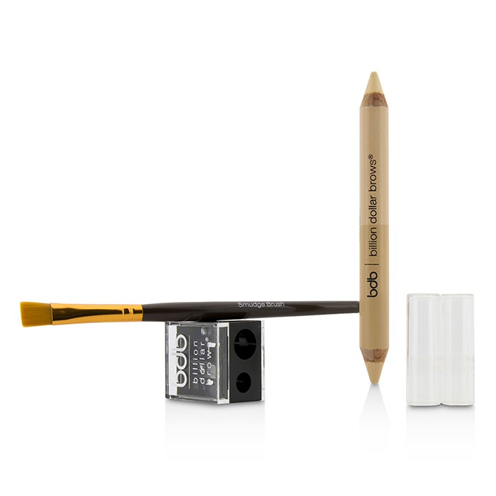 Billion Dollar Brows 60 Seconds to Contoured Brows Kit (1x Brow Duo Pencil, 1x Smudge Brush, 1x Duo Sharpener) 3pcsProduct Thumbnail