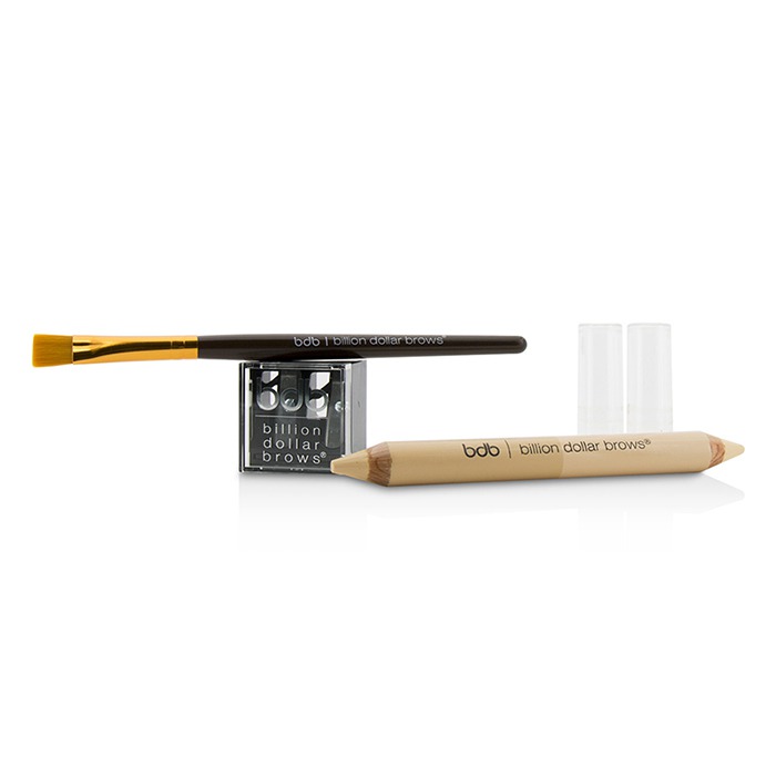 Billion Dollar Brows 60 Seconds to Contoured Brows Kit (1x Brow Duo Pencil, 1x Smudge Brush, 1x Duo Sharpener) 3pcsProduct Thumbnail