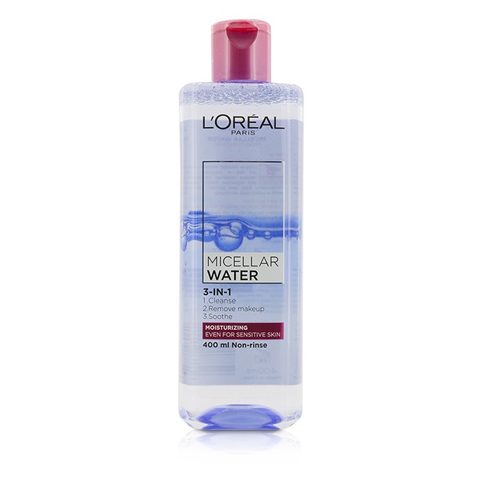 L'Oreal 3-In-1 Micellar Water (Moisturizing) - Even For Sensitive Skin 400ml/13.3ozProduct Thumbnail