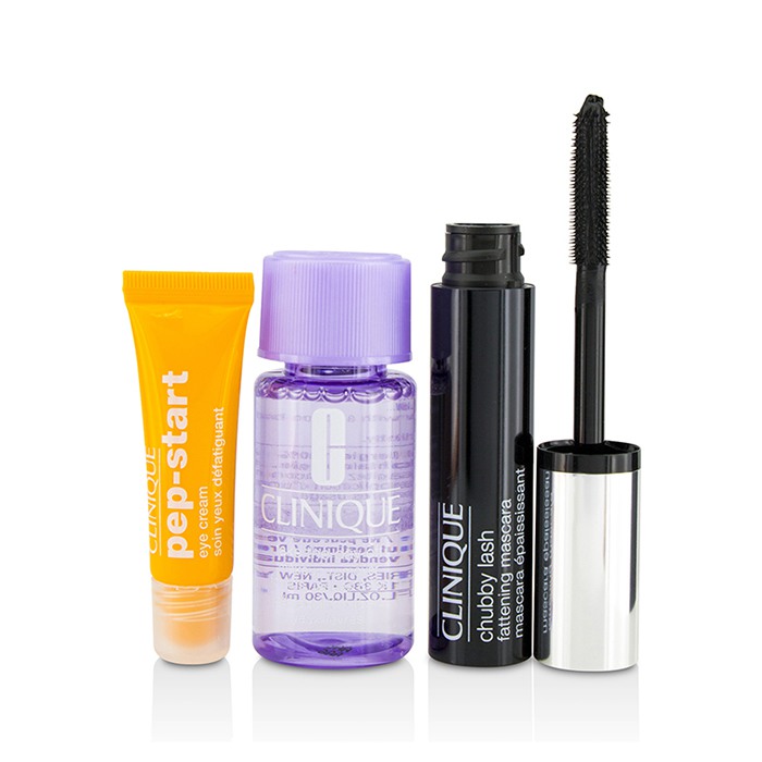 Clinique Chubby Lash Fattening Mascara Набор (1x Тушь для Ресниц, 1x Крем для Век, 1x Средство для Снятия Макияжа) 3pcsProduct Thumbnail