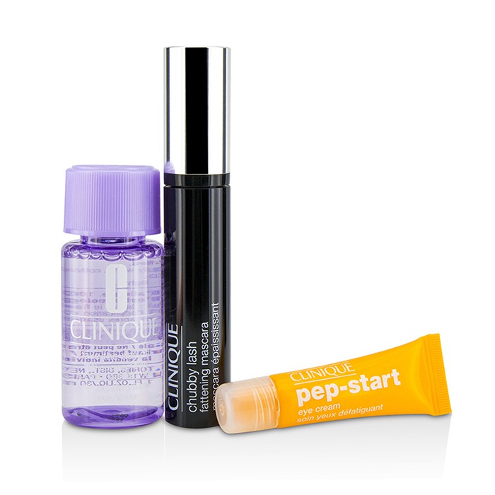 Clinique Chubby Lash Fattening Mascara Набор (1x Тушь для Ресниц, 1x Крем для Век, 1x Средство для Снятия Макияжа) 3pcsProduct Thumbnail