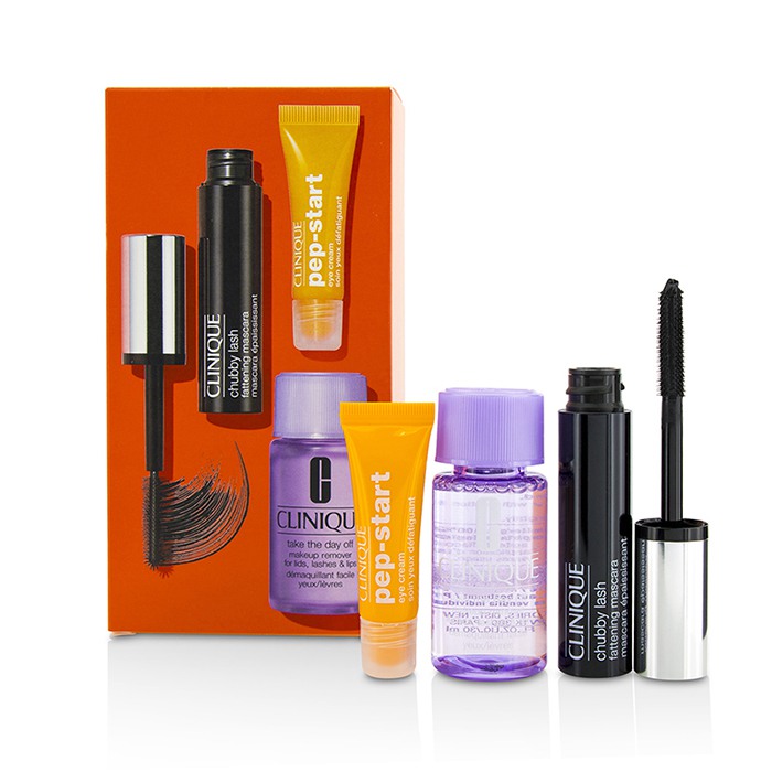 Clinique Chubby Lash Fattening Mascara Набор (1x Тушь для Ресниц, 1x Крем для Век, 1x Средство для Снятия Макияжа) 3pcsProduct Thumbnail