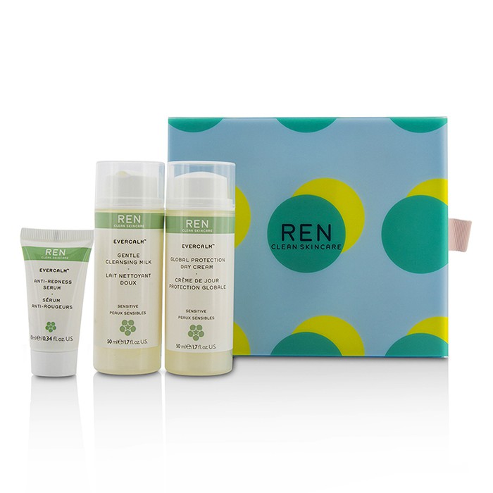 Ren Kit Evercalm Piel Sensible: 1x Leche Limpiadora Suave 50ml, 1x Suero Anti-Enrojecimiento 10ml, 1x Global Protection Crema de Día 50ml 3pcsProduct Thumbnail