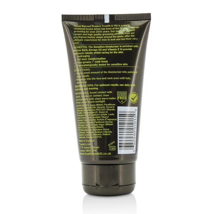 Truefitt & Hill Authentic No.10 Sensitive Moisturiser 01015 75ml/2.5ozProduct Thumbnail