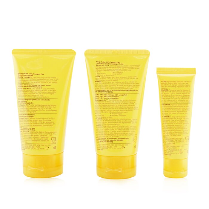 Clinique Summer In Clinique Coffret: Crema Facial SPF 40 50ml+ Crema Facial/Corporal SPF 15 150ml + Bálsamo Con Áloe Rescate Para Después del Sol 150ml 4pcsProduct Thumbnail