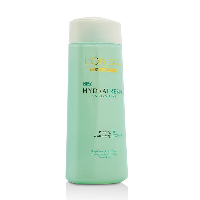 L'Oreal Dermo-Expertise Hydrafresh Anti-Shine Purifying & Mattifying Icy Toner - For Shiny Skin (Manufacture Date: 10/2013) 200ml/6.7ozProduct Thumbnail