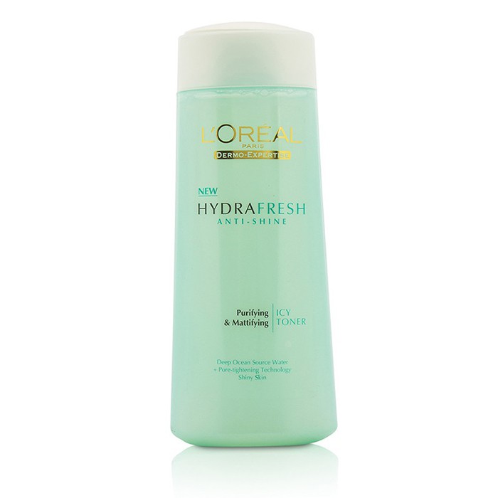 L'Oreal Dermo-Expertise Hydrafresh Anti-Shine Purifying & Mattifying Icy Toner - For Shiny Skin (Manufacture Date: 10/2013) 200ml/6.7ozProduct Thumbnail