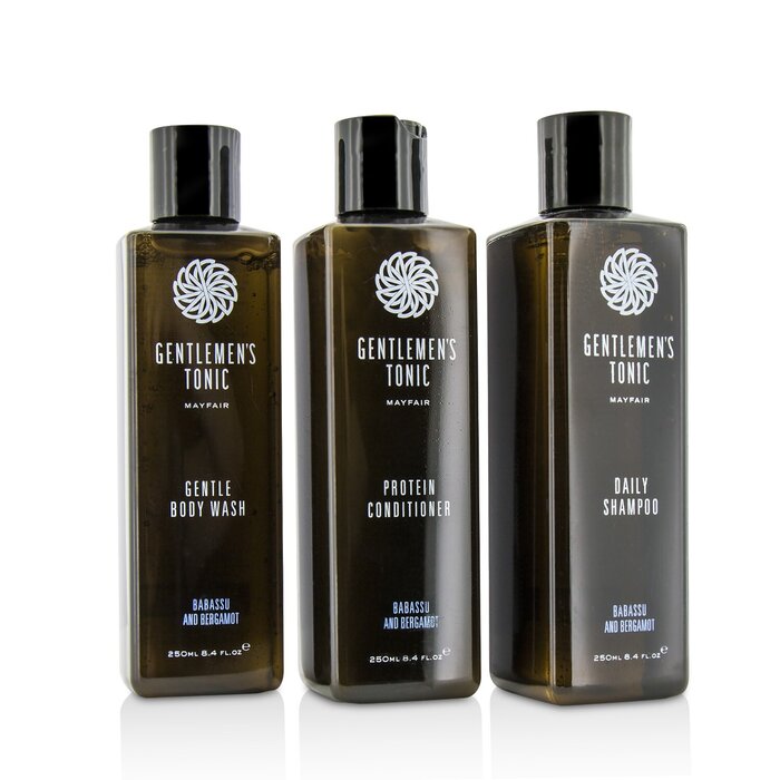 Gentlemen's Tonic Shower Gift Set: Gentle Body Wash 250ml + Daily Shampoo 250ml + Protein Conditioner 250ml  3pcsProduct Thumbnail