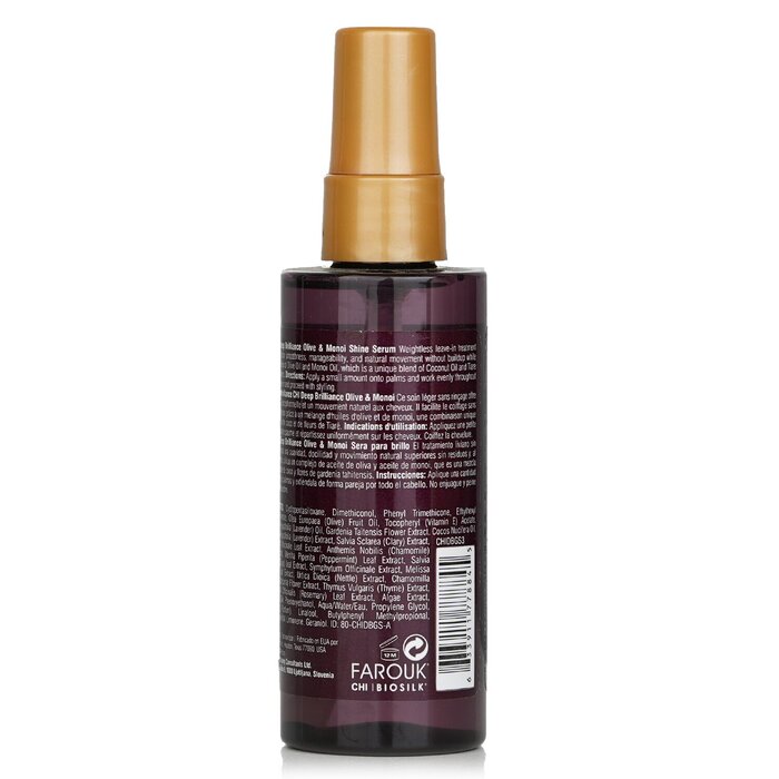 CHI Deep Brilliance Olive & Monoi Shine Serum Light Weight Leave-In Treatment 89ml/3ozProduct Thumbnail