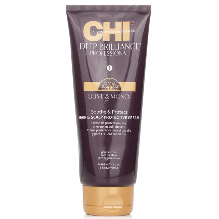 CHI Deep Brilliance Olive & Monoi Soothe & Protect Hair & Scalp Protective Cream 177ml/6ozProduct Thumbnail
