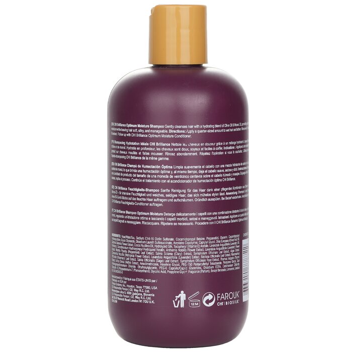 CHI Deep Brilliance Olive & Monoi Optimum Moisture Shampoo 355ml/12ozProduct Thumbnail
