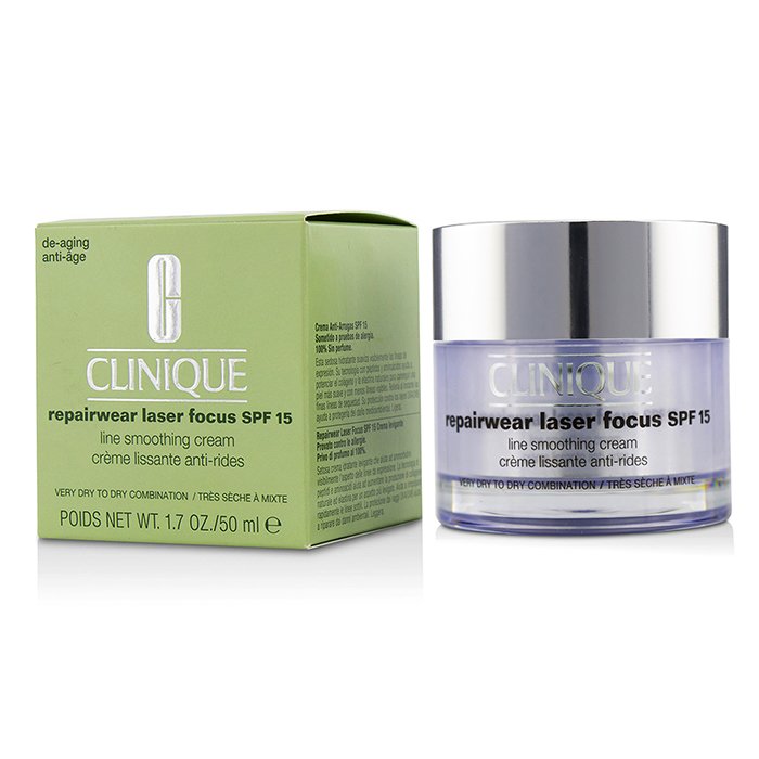 Clinique Repairwear Laser Focus Line Smoothing Cream SPF 15 - Very Dry To Dry Combination  50ml/1.7ozProduct Thumbnail