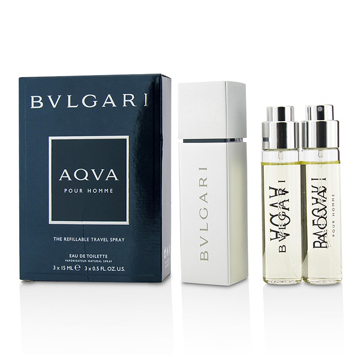 Bvlgari 寶格麗 Aqva Pour Homme 水能量男性可替換淡香水旅行噴霧 Aqva Pour Homme The Refillable Eau De Toilette Travel Spray 3x15ml/0.5ozProduct Thumbnail