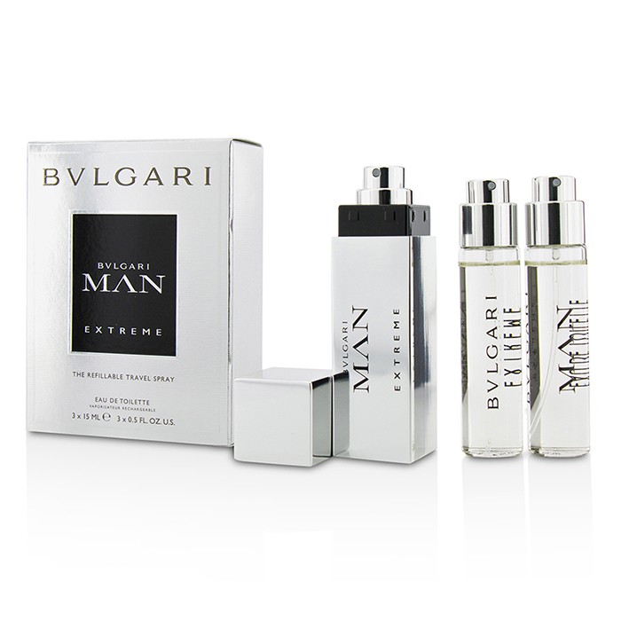 Bvlgari Man Extreme The Refillable Eau De Toilette Travel Spray 3x15ml/0.5ozProduct Thumbnail