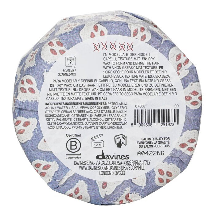 Davines More Inside This Is A Strong Dry Wax (For Defined Mat Textures) 75ml/2.69ozProduct Thumbnail