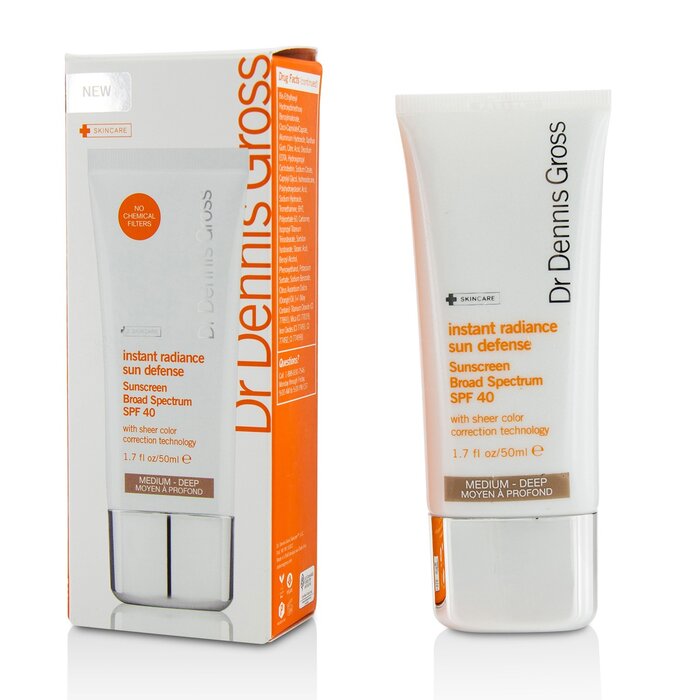 Dr Dennis Gross Instant Radiance Sun Defense Sunscreen Broad Spectrum SPF 40- Medium - Deep 50ml/1.7ozProduct Thumbnail