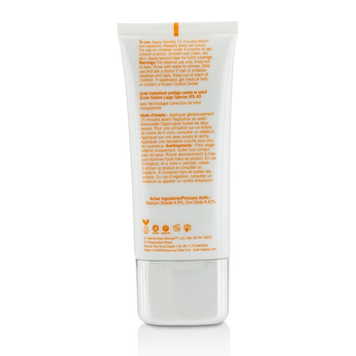 Dr Dennis Gross Instant Radiance Sun Defense Sunscreen Broad Spectrum SPF 40- Medium - Deep 50ml/1.7ozProduct Thumbnail