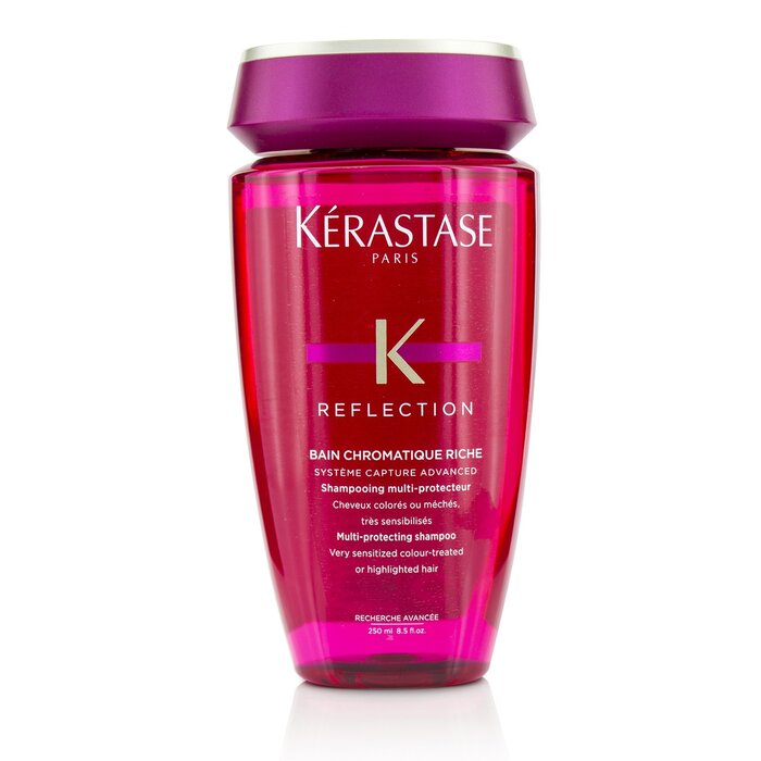 Komprimere hvile Fedt Kerastase - Reflection Bain Chromatique Riche Multi-Protecting Shampoo  (Very Sensitized Colour-Treated or Highlighted Hair) 250ml/8.5oz - Coloured  Hair | Free Worldwide Shipping | Strawberrynet USA