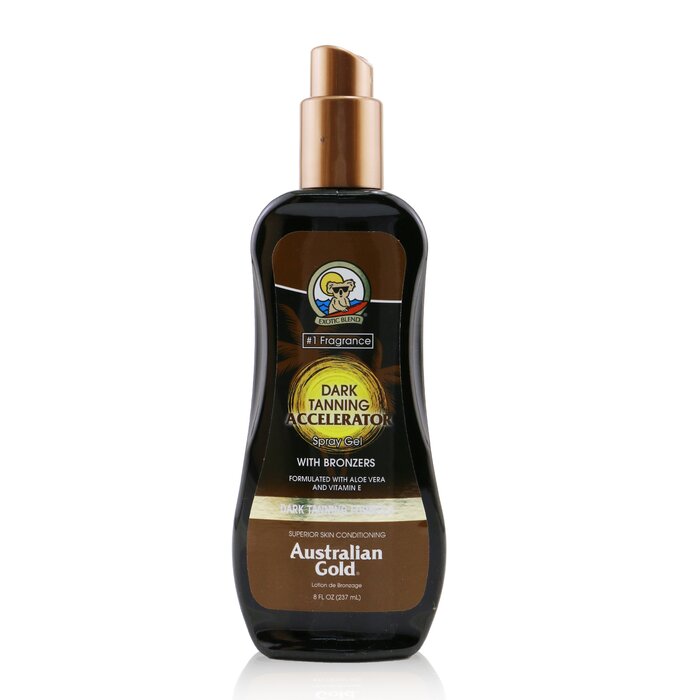 Australian Gold Dark Tanning Accelerator Spray Gel with Bronzers (Random Packaging) 237ml/8ozProduct Thumbnail