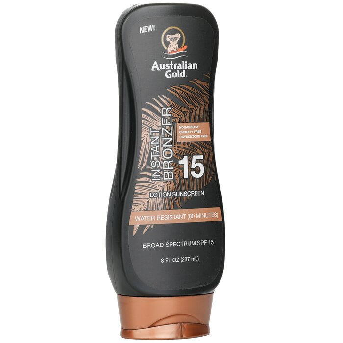 Australian Gold Lotion Suncreen With Bronzers SPF 15 מסנן קרינה עם ברונזר 237ml/8ozProduct Thumbnail