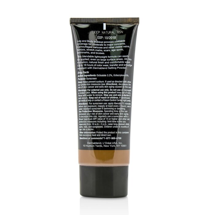 Dermablend Leg and Body Make Up Base Corporal Líquida Edificable Protectora Solar de Amplio Espectro SPF 25 100ml/3.4ozProduct Thumbnail