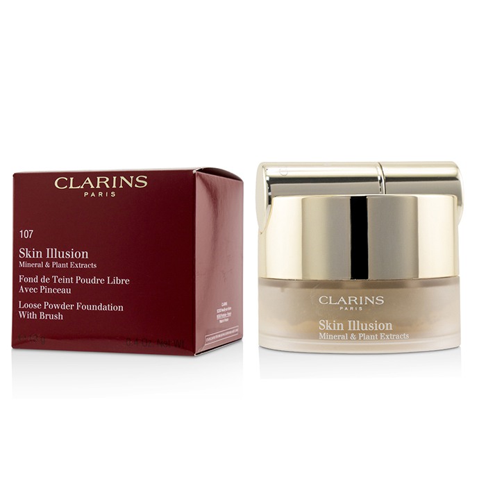 Clarins Skin Illusion Mineral & Plant Extracts Loose Powder Foundation (With Brush) (New Packaging) 13g/0.4ozProduct Thumbnail
