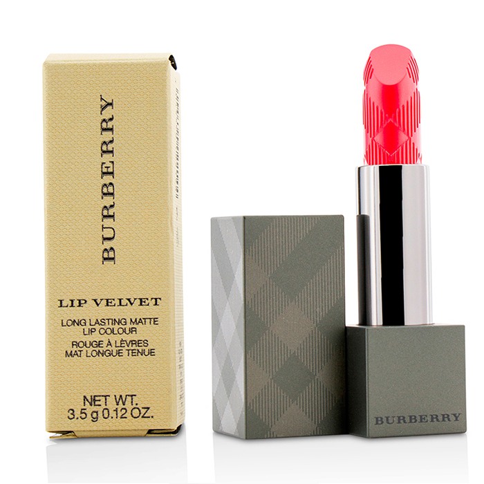 BURBERRY LIP VELVET Bright Rose No. 417 full size New in Box  Burberry Lip Velvet Matte Lipstick - Bright Rose No. 417 display picture 1
