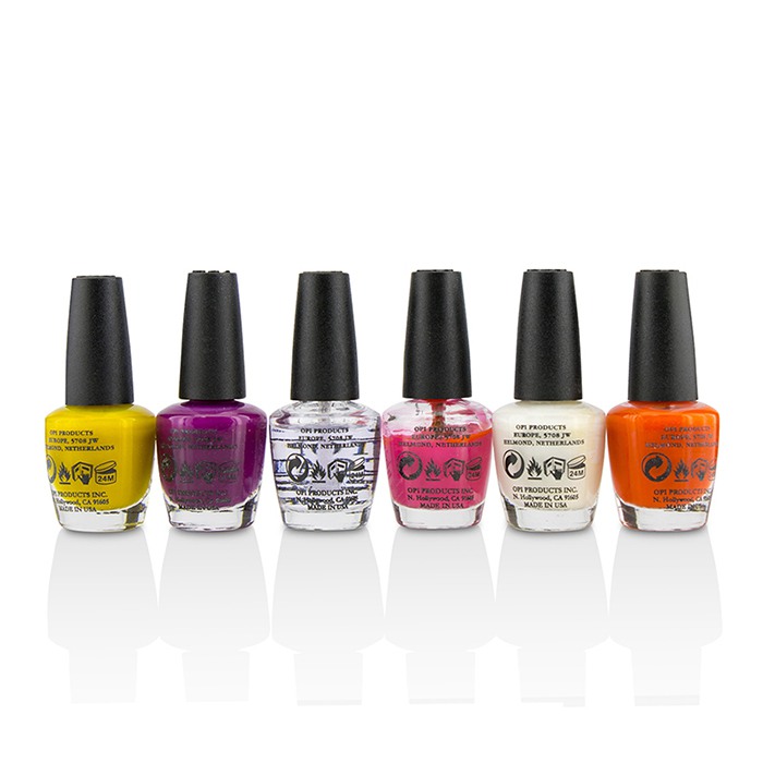 O.P.I Outrageous Neons Mini Nail Lacquer Set 6pcsProduct Thumbnail