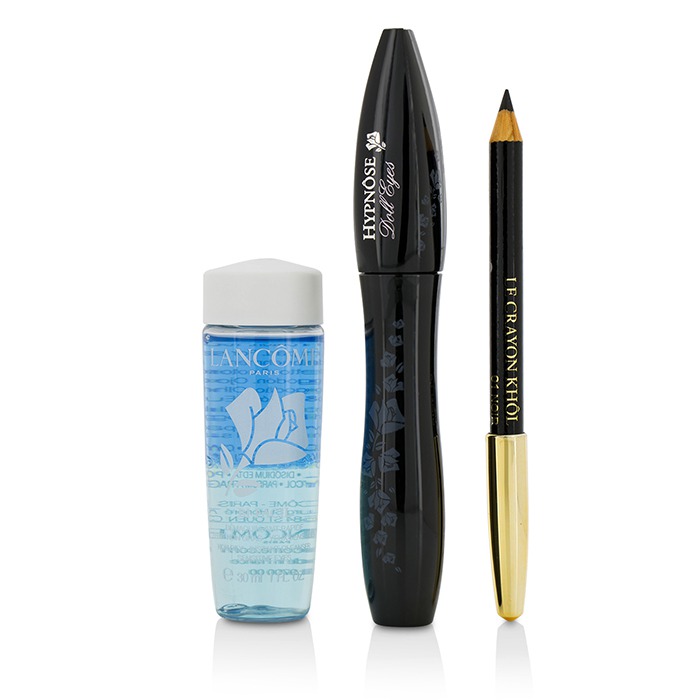 Lancome Hypnose Doll Eyes Set: 1x Hypnose Doll Eyes Mascara + 1x Mini Le Crayon Khol + 1x Bi Facil 3pcsProduct Thumbnail