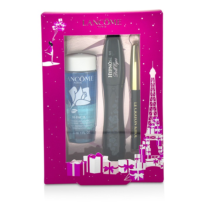 Lancome Hypnose Doll Eyes Set: 1x Hypnose Doll Eyes Mascara + 1x Mini Le Crayon Khol + 1x Bi Facil 3pcsProduct Thumbnail