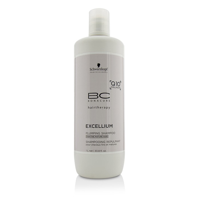 Schwarzkopf BC Excellium Q10+ Collagen Plumping Shampoo (For Fine Mature Hair) 1000ml/33.8ozProduct Thumbnail