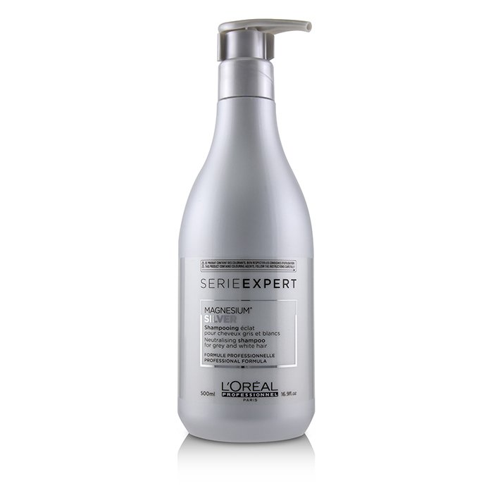 L'Oreal - Professionnel Serie Expert - Silver Magnesium Neutralising Shampoo Grey and Hair) 500ml/16.9oz - Blonde/ Hair | Free Worldwide Shipping | Strawberrynet USA