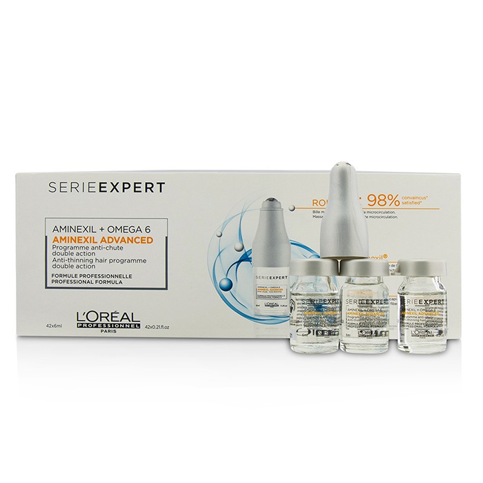 L'Oreal Professionnel Serie Expert - Aminexil Advanced Aminexil + Omega 6 Anti-Thinning Hair Programme Double Action 42x6ml/0.21ozProduct Thumbnail